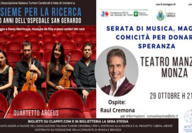 “Insieme per la ricerca” Serata di beneficenza il 29 ottobre: sul palco del TeatroManzoni il quartetto Arceus e Raul Cremona